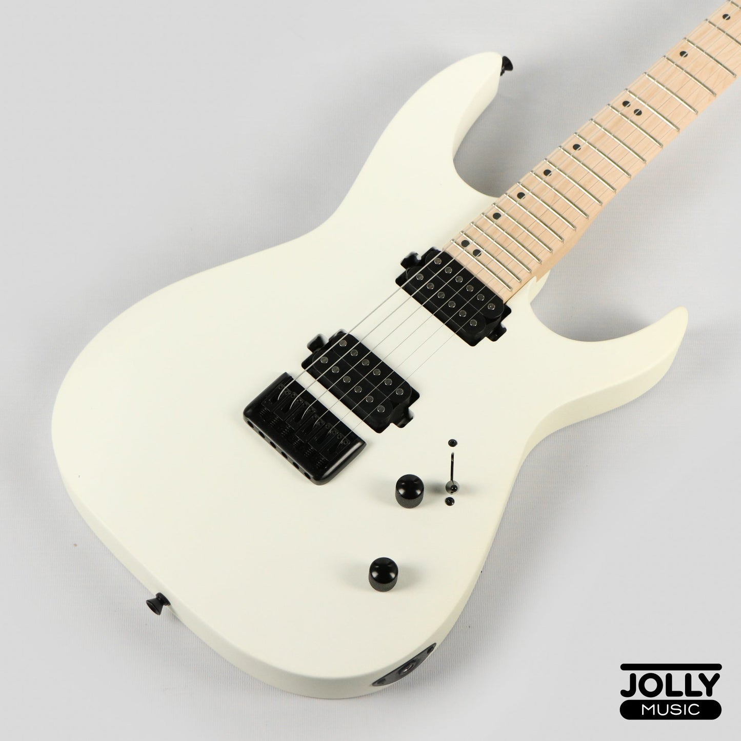 JCraft Bushido X Series BX6-1 Super S-Style Electric Guitar - Satin White