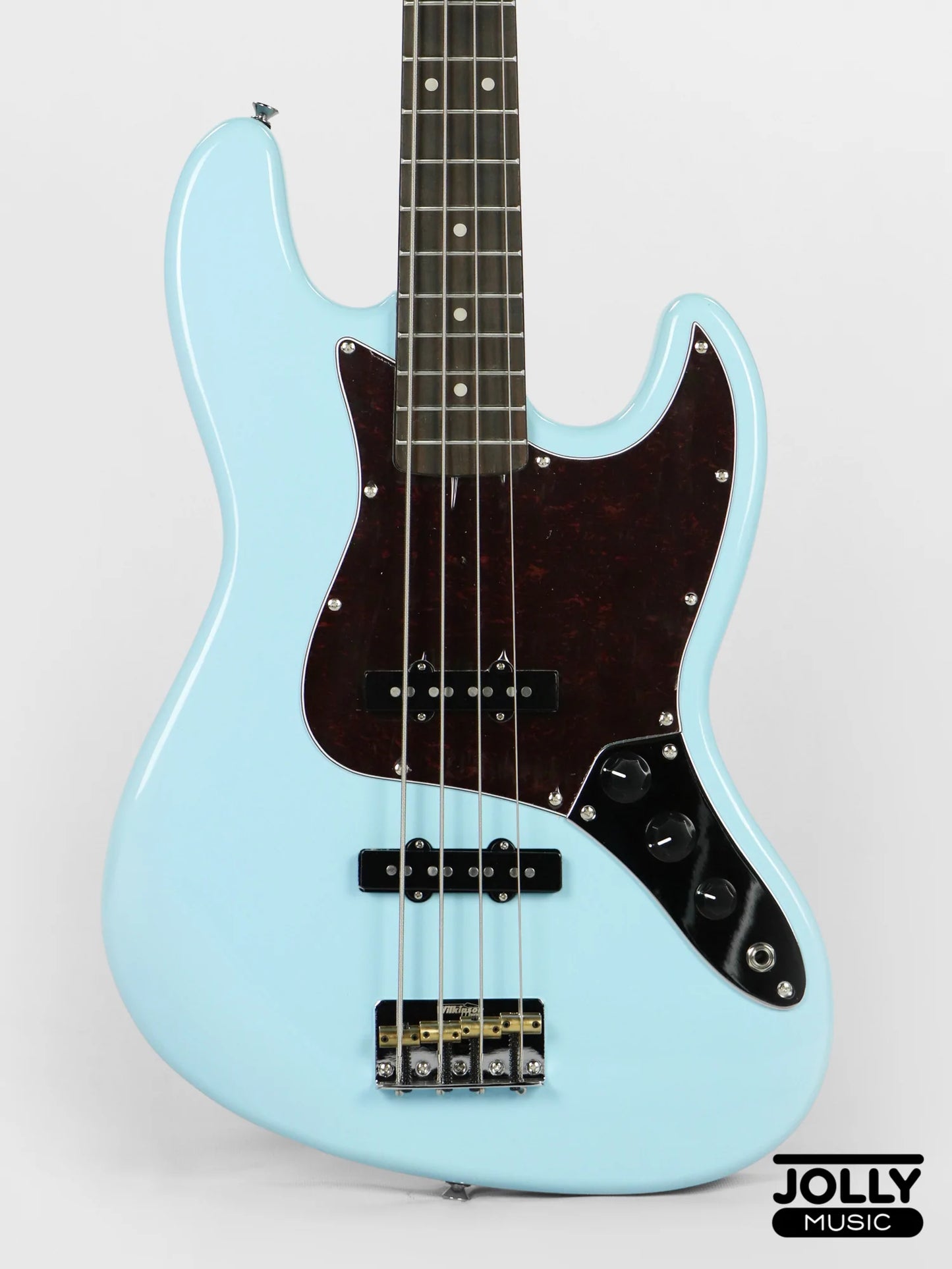 JCraft JB-3V J-Offset 4-String Bass Guitar - Sonic Blue