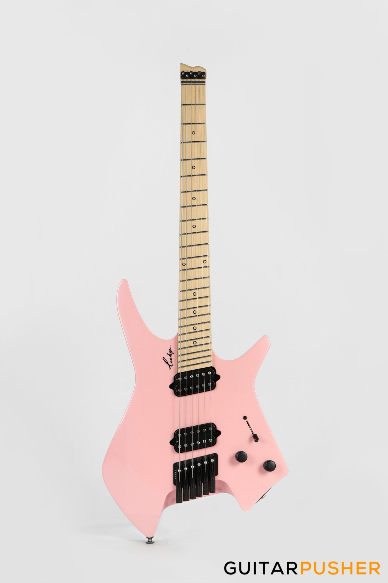 Leeky X-Series X10 Headless Electric Guitar - Pink