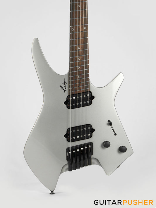 Leeky X-Series X10 Headless Electric Guitar - Titanium Gray