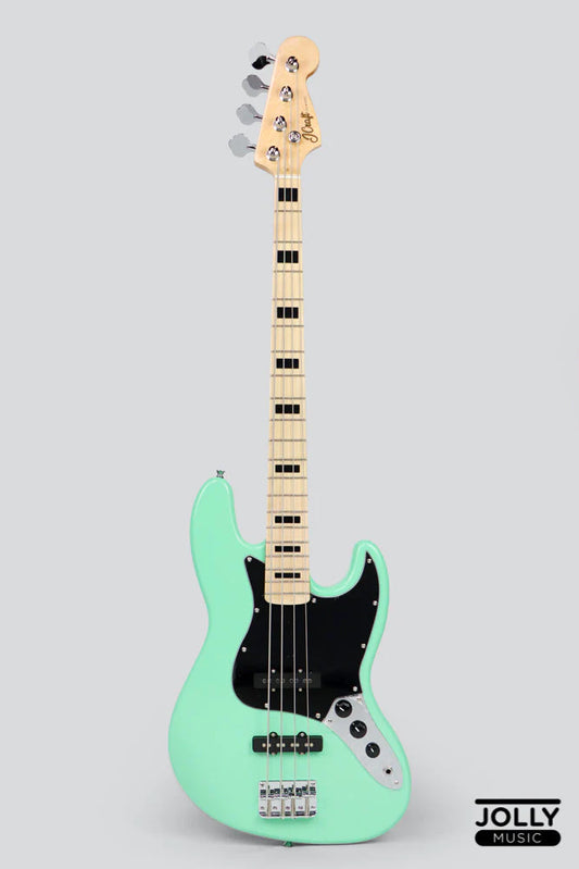 JCraft JB-1 J-Offset 4-String Bass Guitar with Gigbag - Surf Green