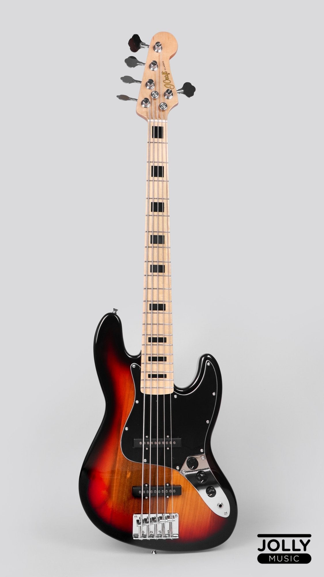 JCRAFT JB-1 5-STRING ELECTRIC J-OFFSET BASS WITH GIGBAG