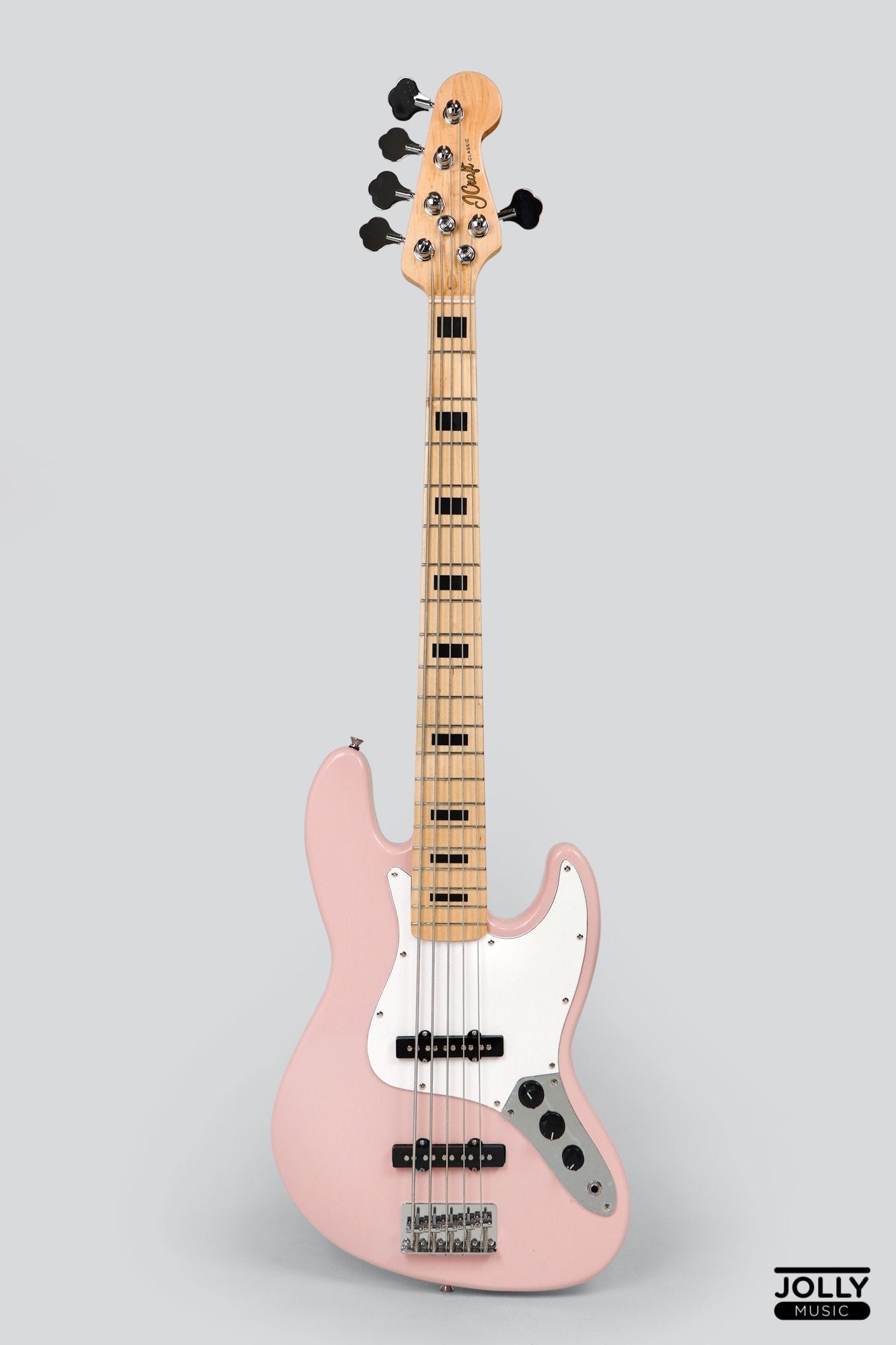 JCRAFT JB-1 5-STRING ELECTRIC J-OFFSET BASS WITH GIGBAG
