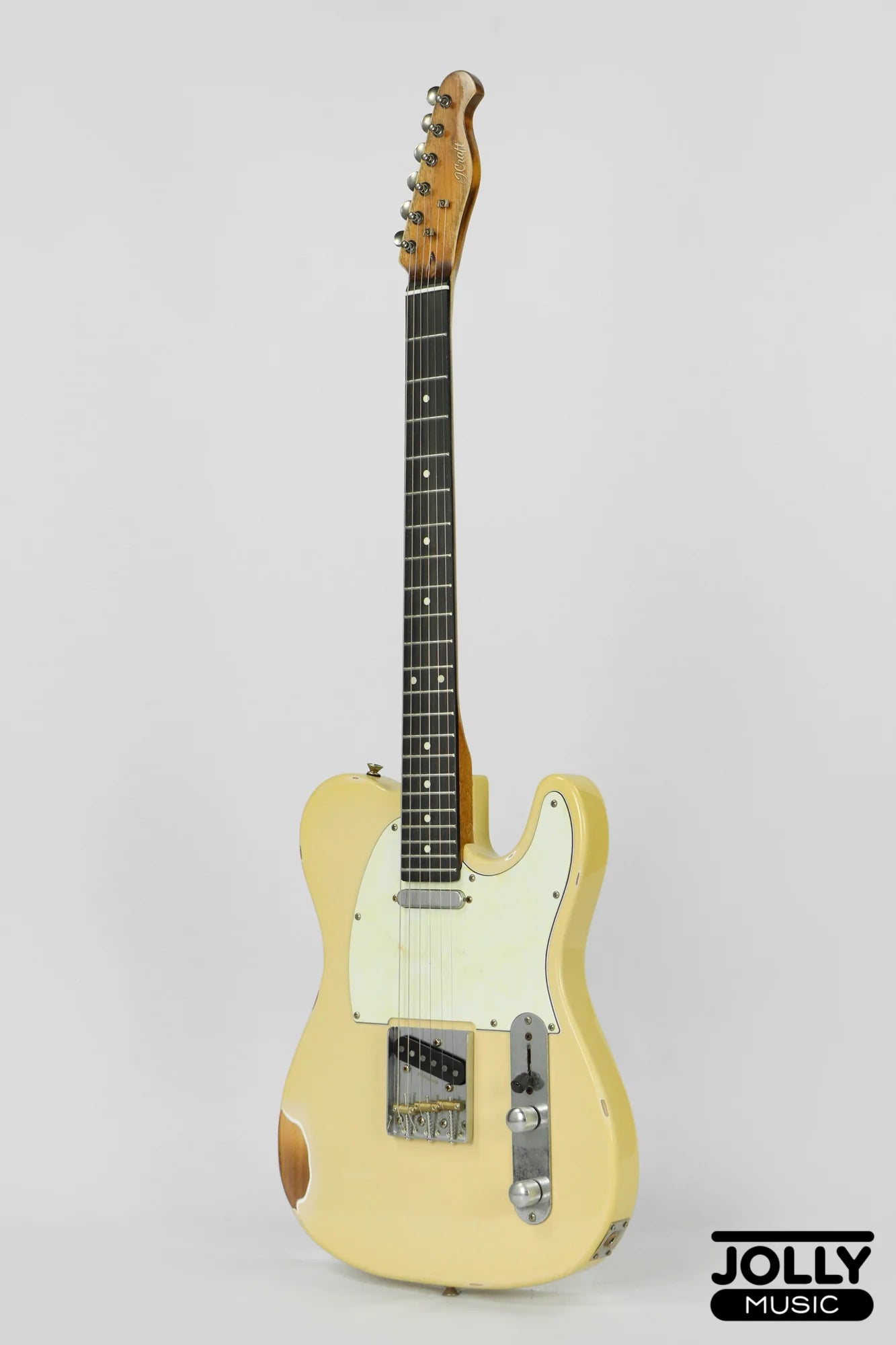 JCraft Vintage Series T-3VC Relic T-Style Electric Guitar - Ash Blonde