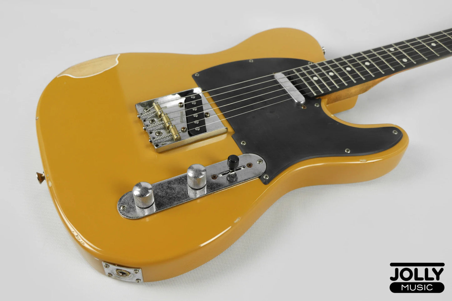 JCraft Vintage Series T-3VC Relic T-Style Electric Guitar - Butterscotch