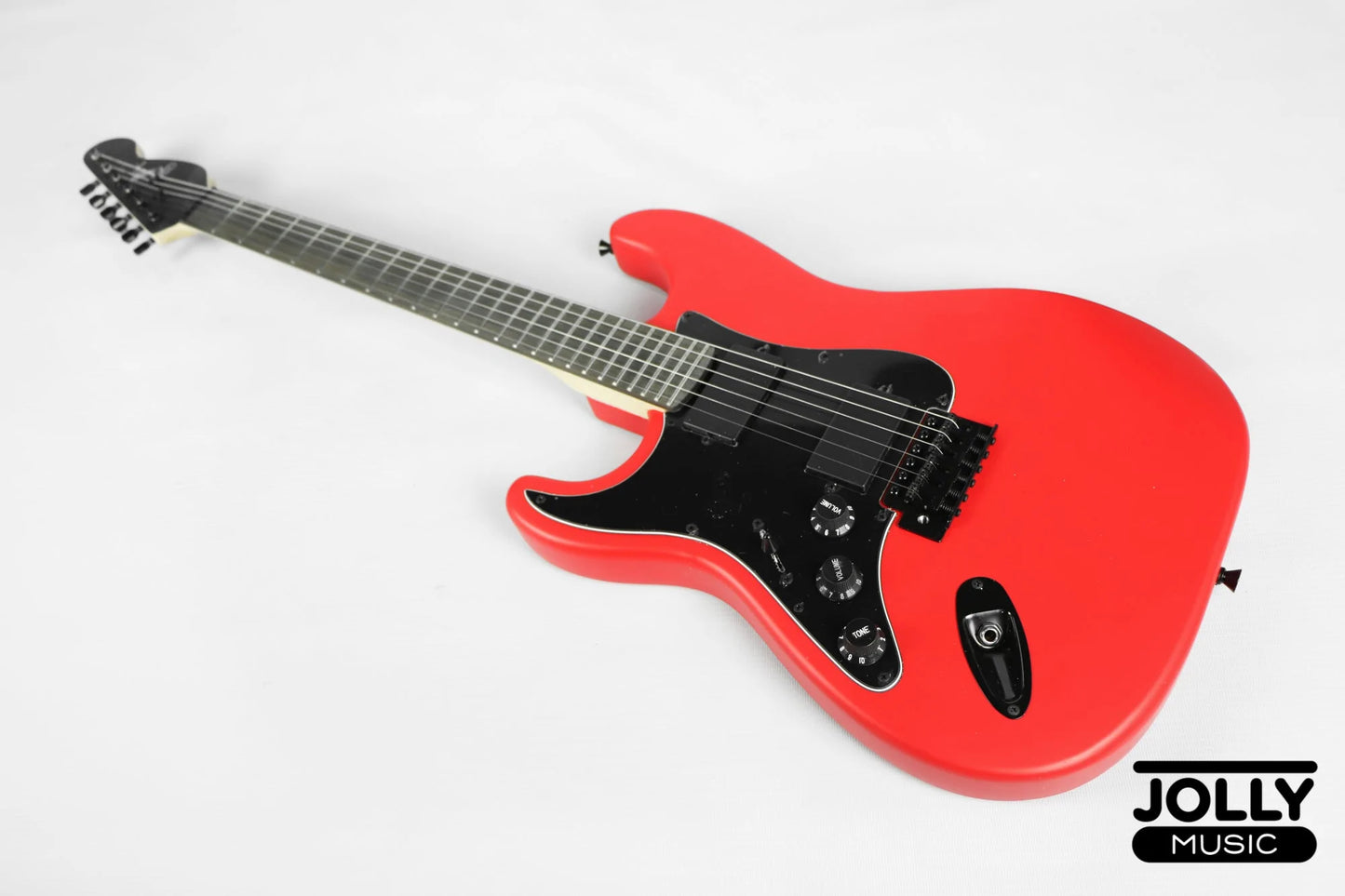 JCraft X Series LSX-1 LEFT HAND HH Modern S-Style Electric Guitar - Lockdown Red Ltd. Ed.