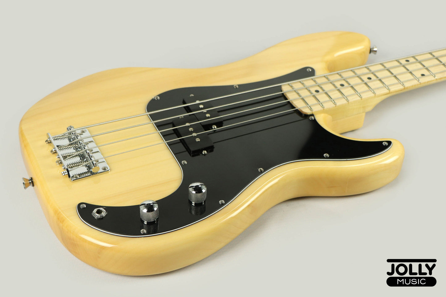 JCraft PB-2 4-String Bass Guitar - Natural