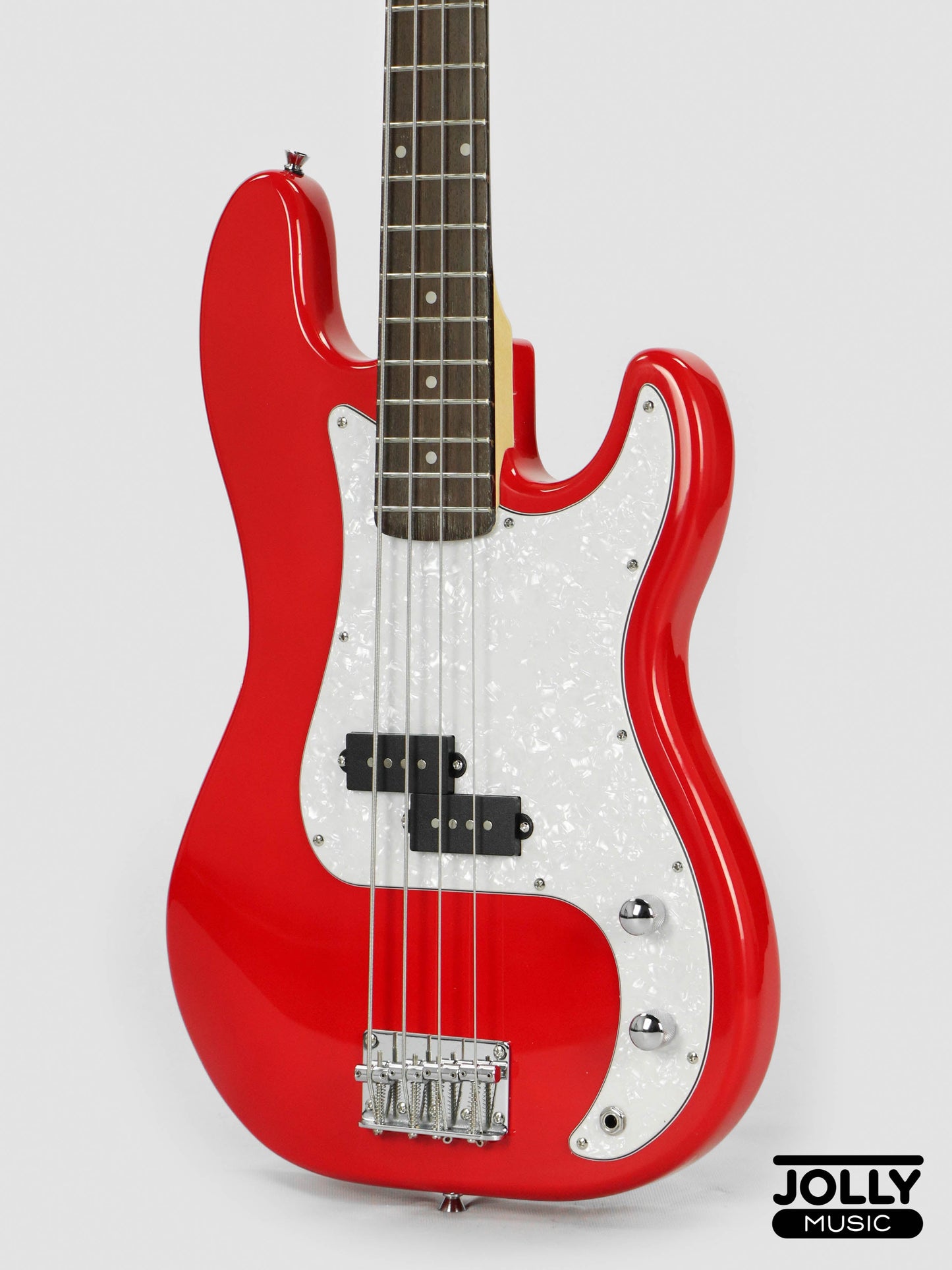 JCraft PB-2 4-String Bass Guitar - Red