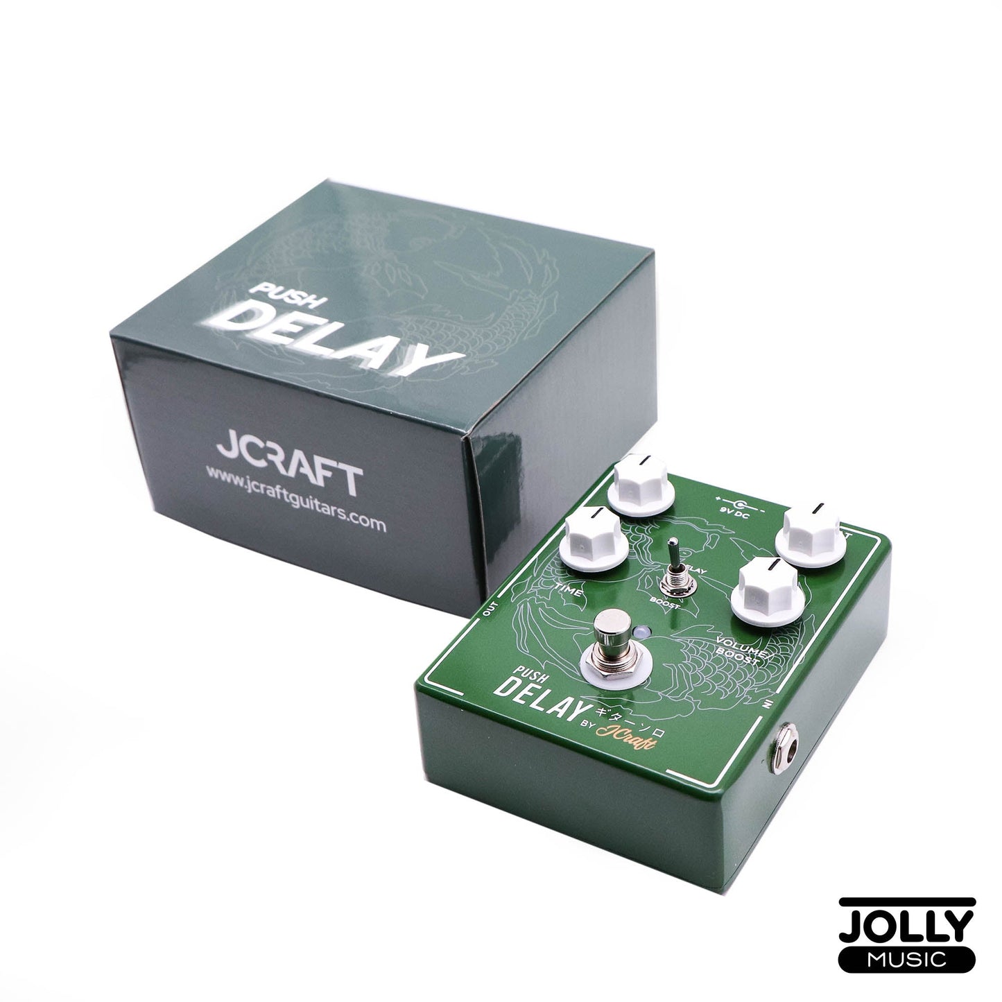 JCraft Push Delay Clean Boost / Analog Delay Pedal