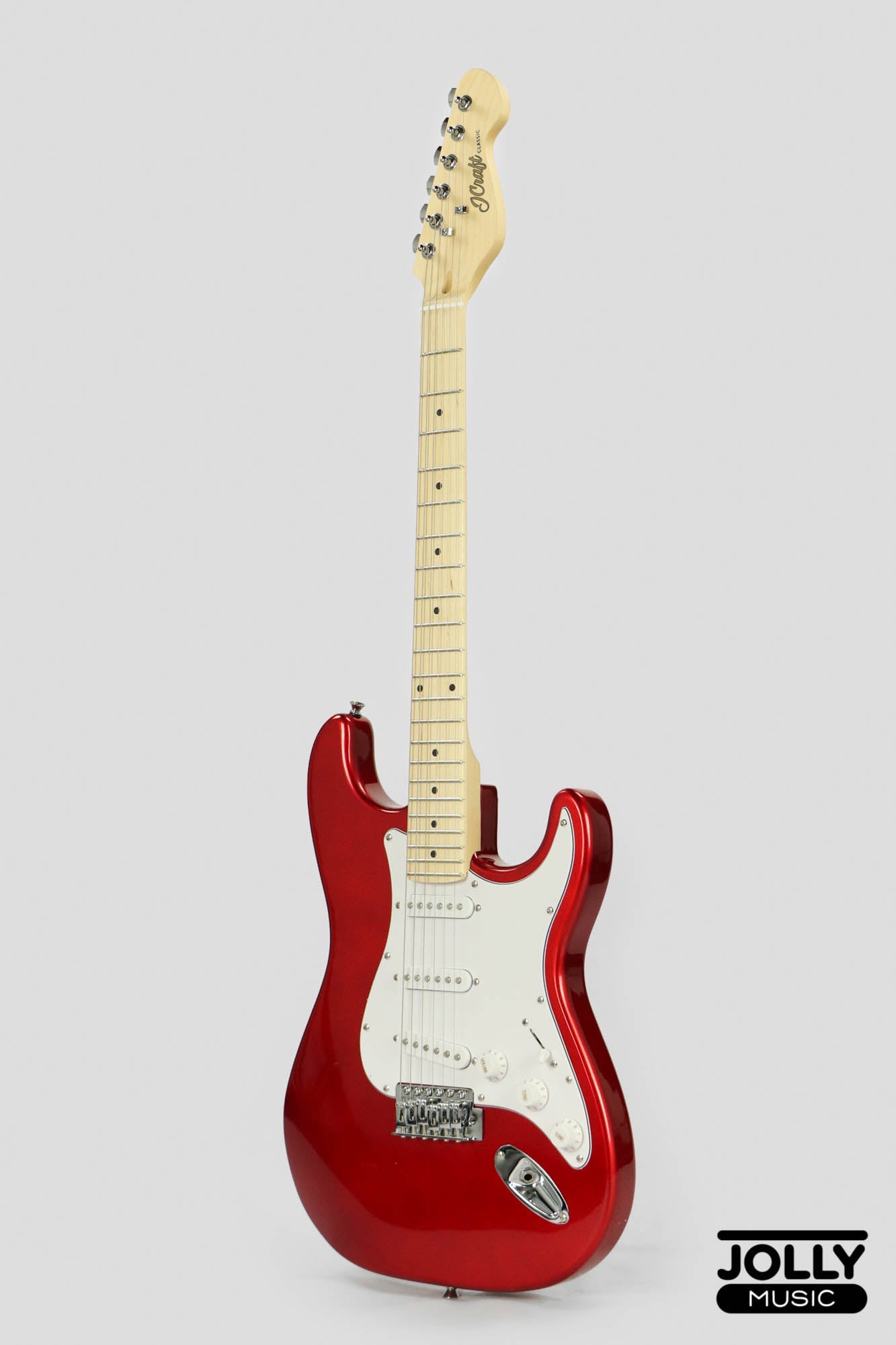 JCraft S-1 S-Style Electric Guitar with Gigbag - Metallic Red