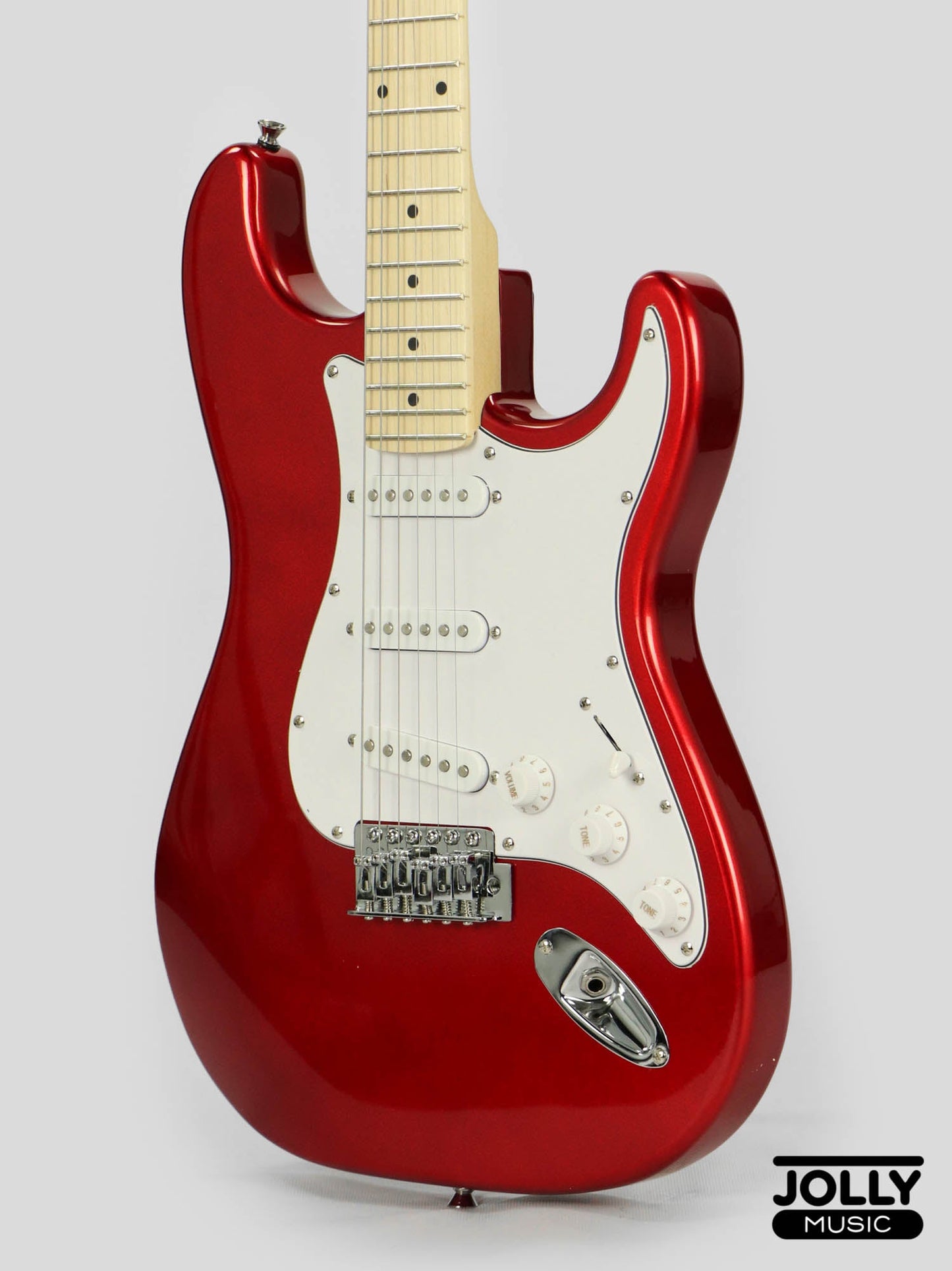 JCraft S-1 S-Style Electric Guitar with Gigbag - Metallic Red