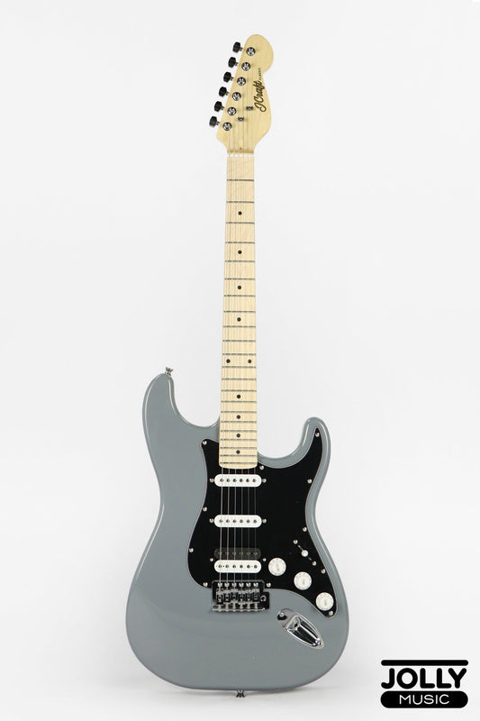 JCraft S-2H HSS Stratocaster Electric Guitar - Maple / Gray