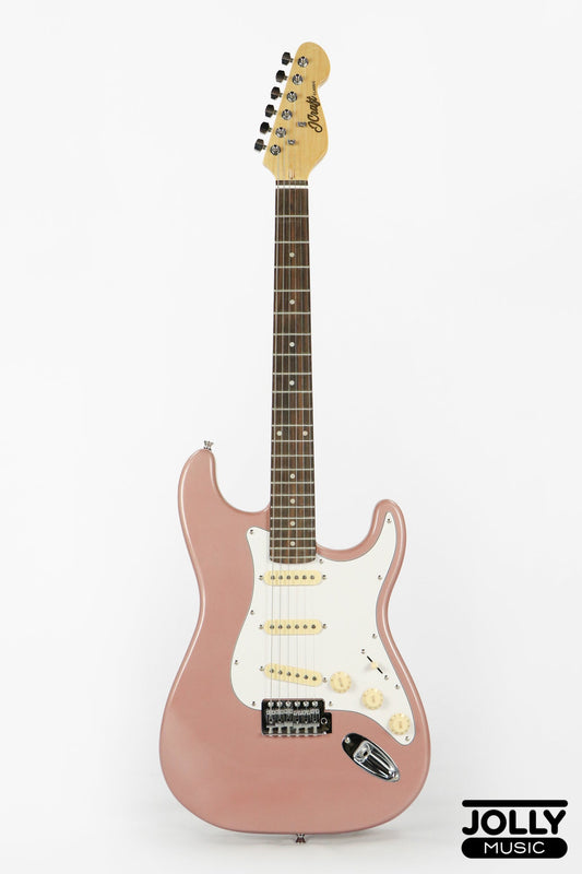 JCraft S-2 S-Style Electric Guitar - RW / Rose Gold