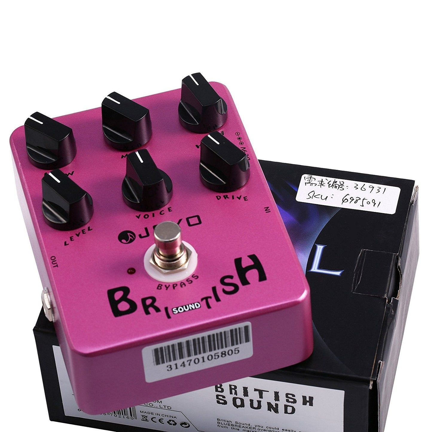 Joyo JF-16 British Sound Marshall Inspired Tone Drive Pedal - GuitarPusher