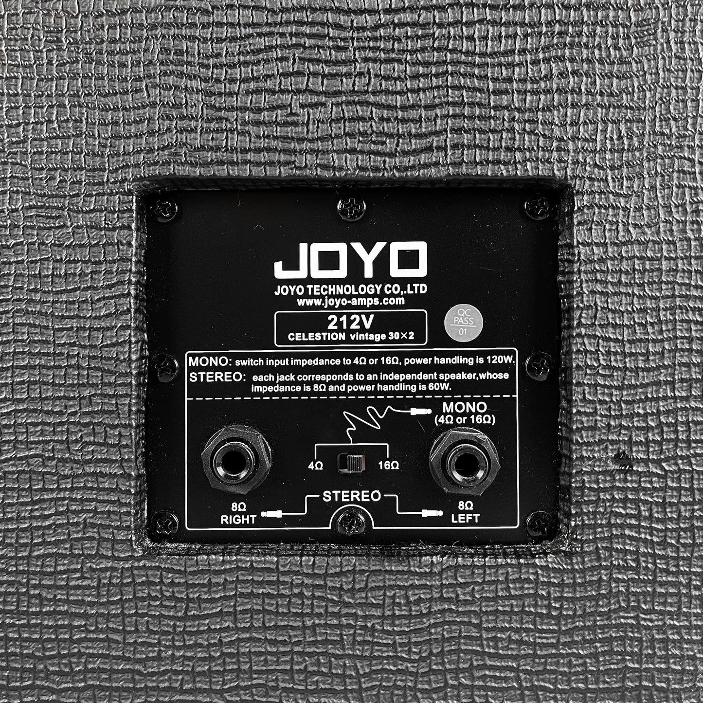 Joyo 212V 2x12 Speaker Cabinet with 2 Celestion V30s