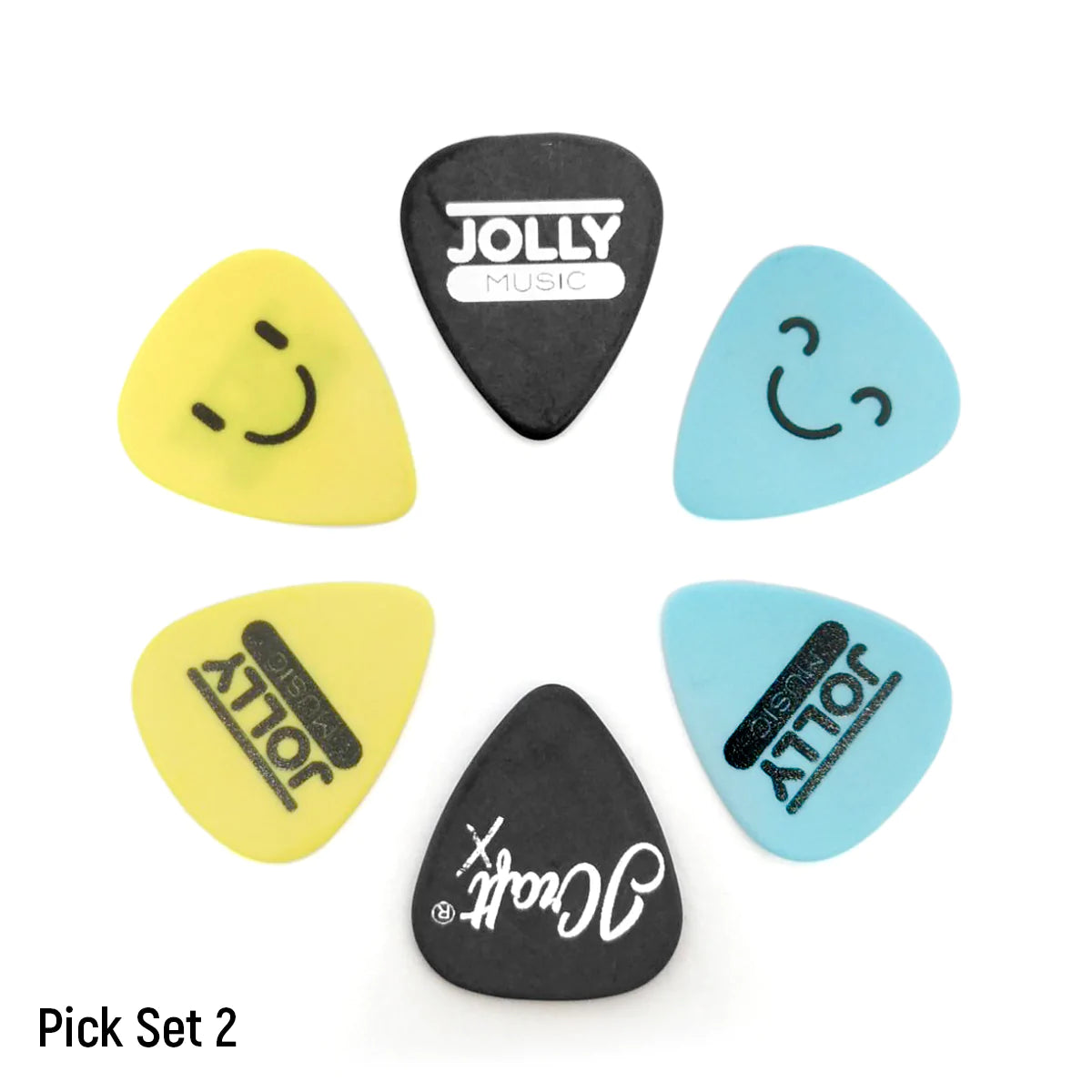 Jolly Music Guitar Pick 6 pc Set - Rhythm, Lead, Djent Pick