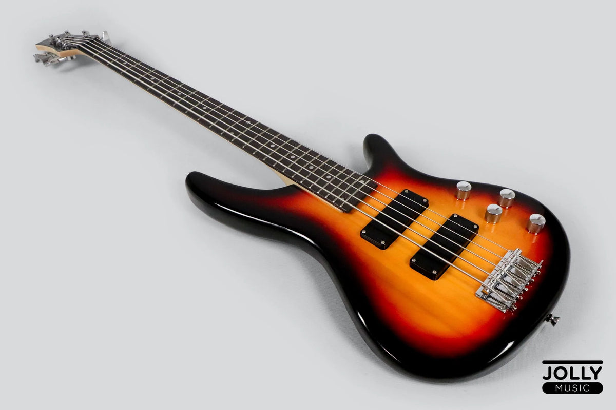 Debaser Riff Deviser L-B3 5-String Modern Bass - Sunburst – Guitar Pusher Verdana