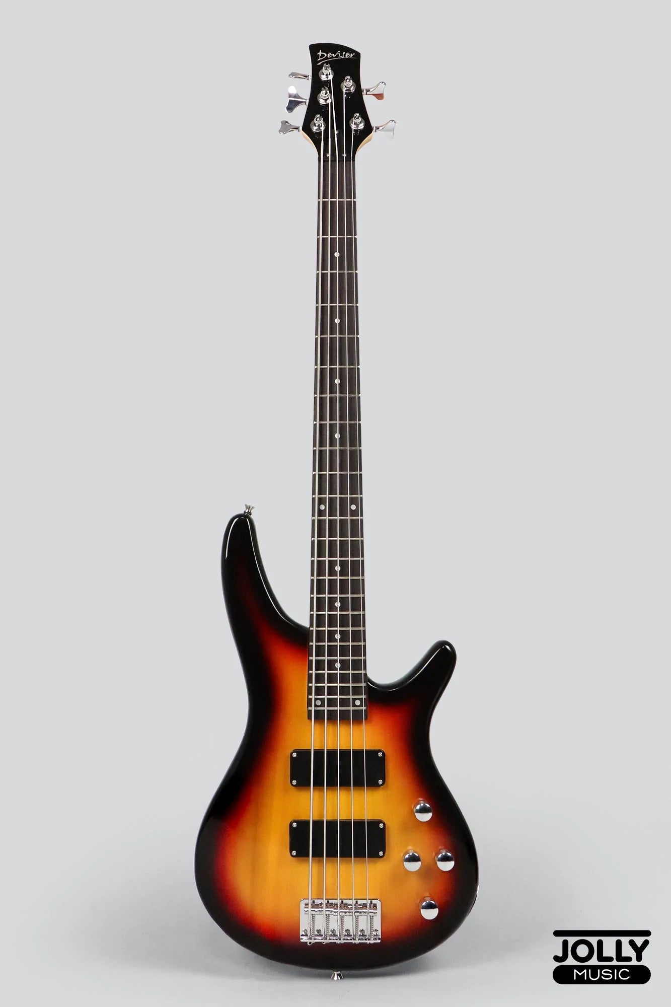 Deviser L-B3 5-String Modern Bass - Sunburst – Guitar Pusher Verdana