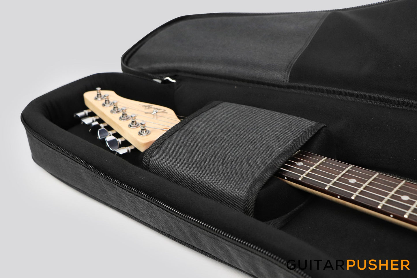 Leeky L-Series L25 S Style Electric Guitar (Flamed Maple Top/Rosewood Fingerboard) - Transblack