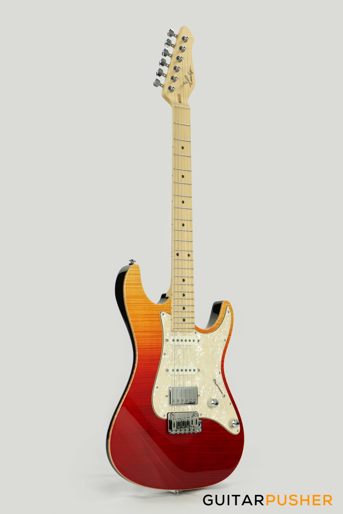 Leeky S-Series S25 Stratocaster (Flamed Maple Top/Maple Fingerboard) - Desert Gradient