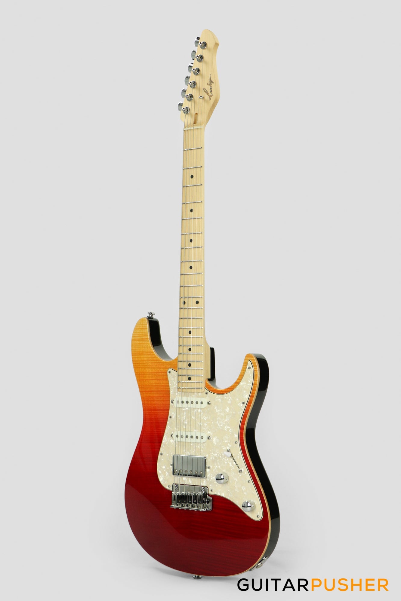 Leeky S-Series S25 Stratocaster (Flamed Maple Top/Maple Fingerboard) - Desert Gradient