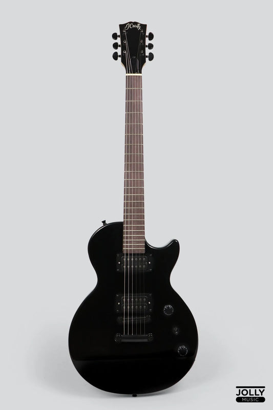 JCraft LPX-1 Single Cut Electric Guitar with Gigbag - Onyx