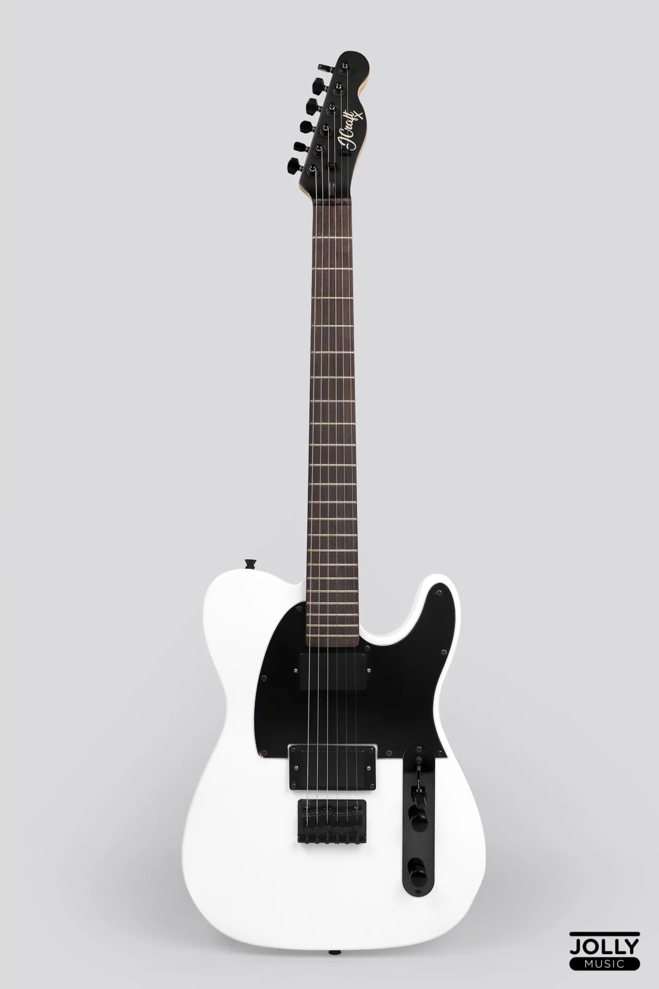 JCraft LTX-1 Double Humbucker Electric Guitar with Gigbag - Snow