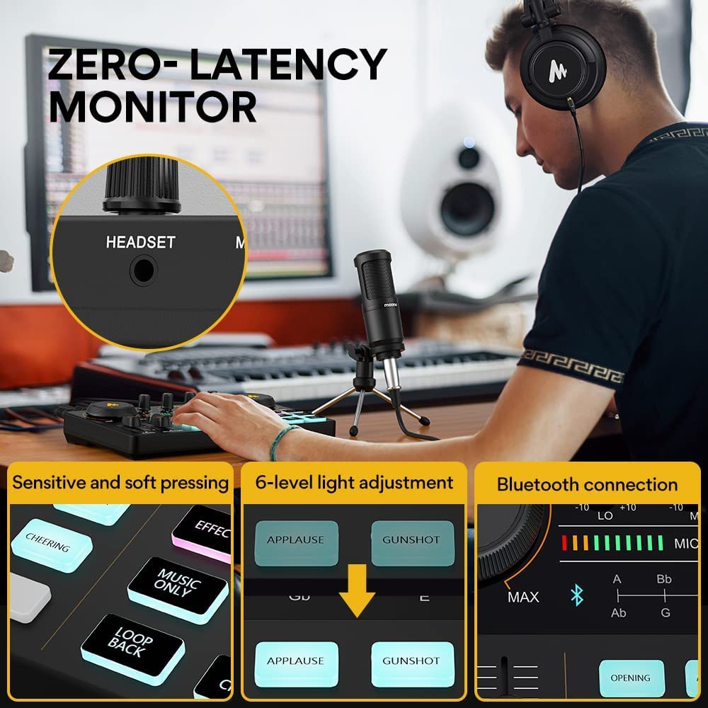 MAONOCASTER Lite Portable All-In-One Podcast Production Studio AU-AM200-S1