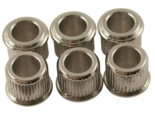 Kluson Adapter Bushings (SET 6) (1/4 inch ID) for Vintage Machine Head - Nickel (MB65N-L US) - GuitarPusher