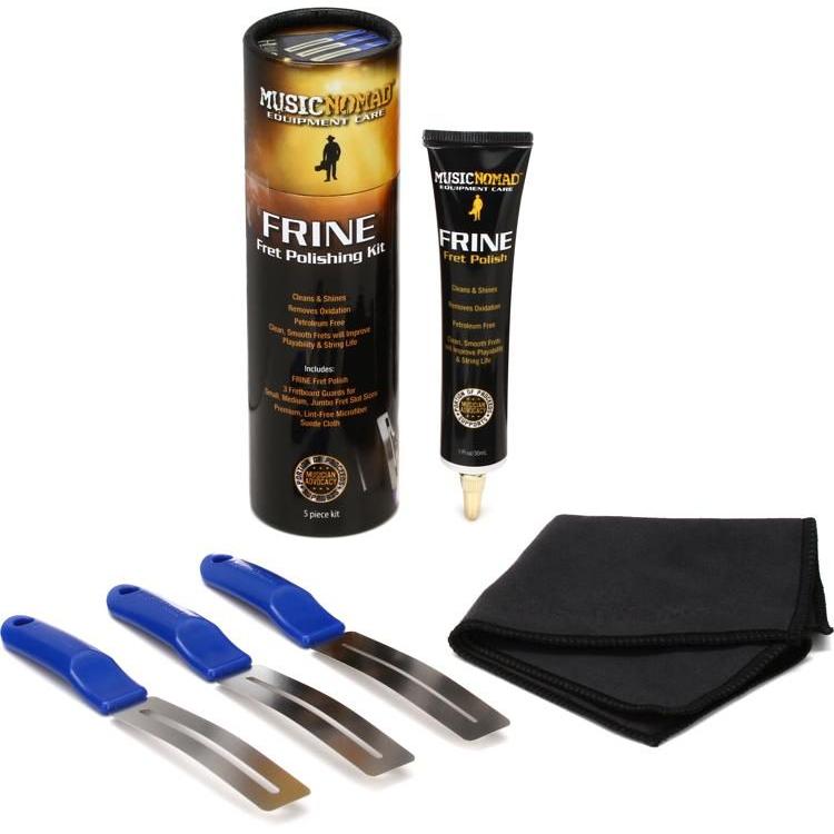 Music Nomad FRINE Fret Polishing Kit incl. GRIP Fretboard Guards and Microfiber Cloth MN124 - GuitarPusher