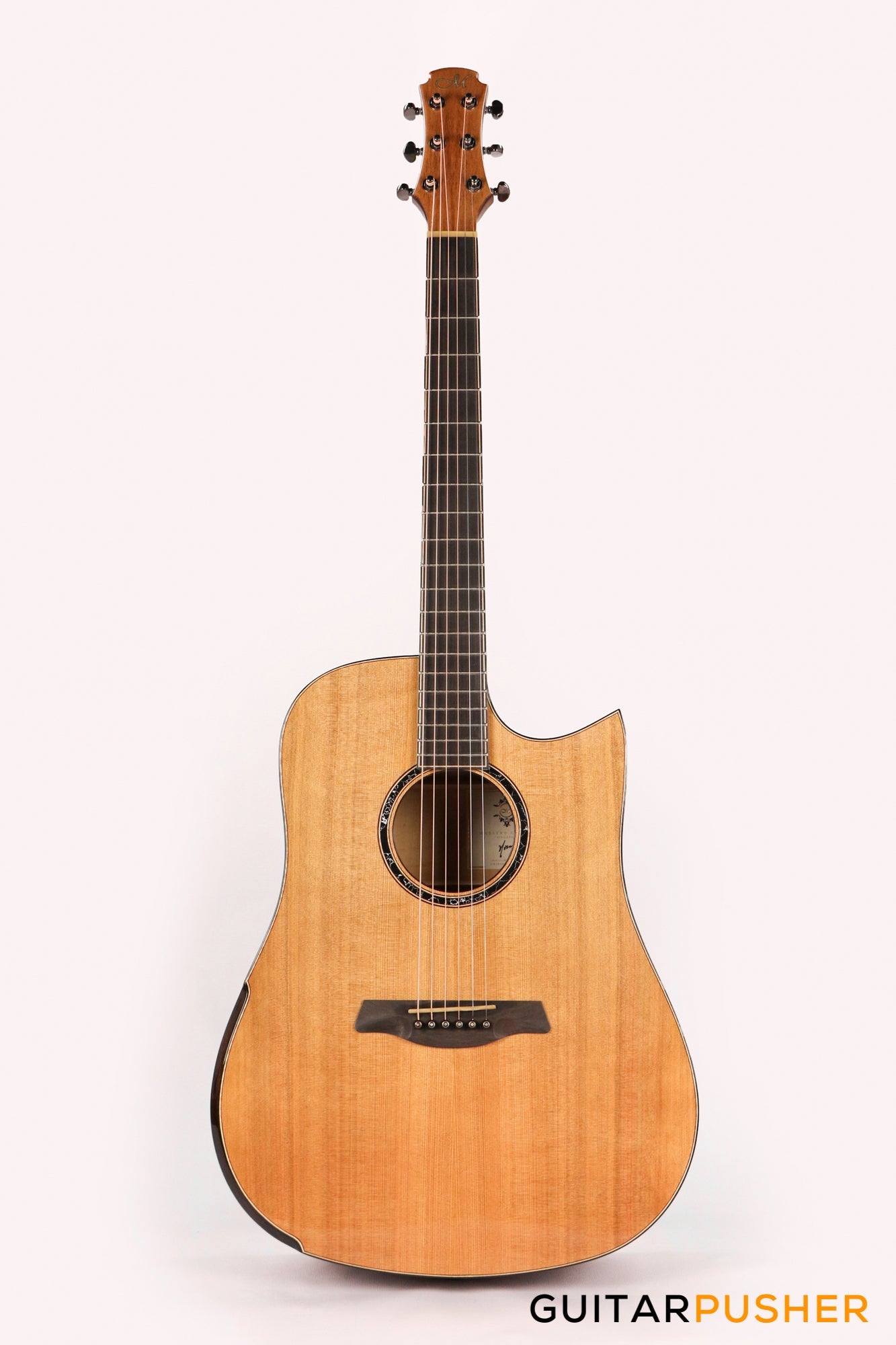 Maestro Original Series Rosetta-FM CSB C All-Solid Wood Western Red Cedar/Flamed Maple Acoustic Guitar