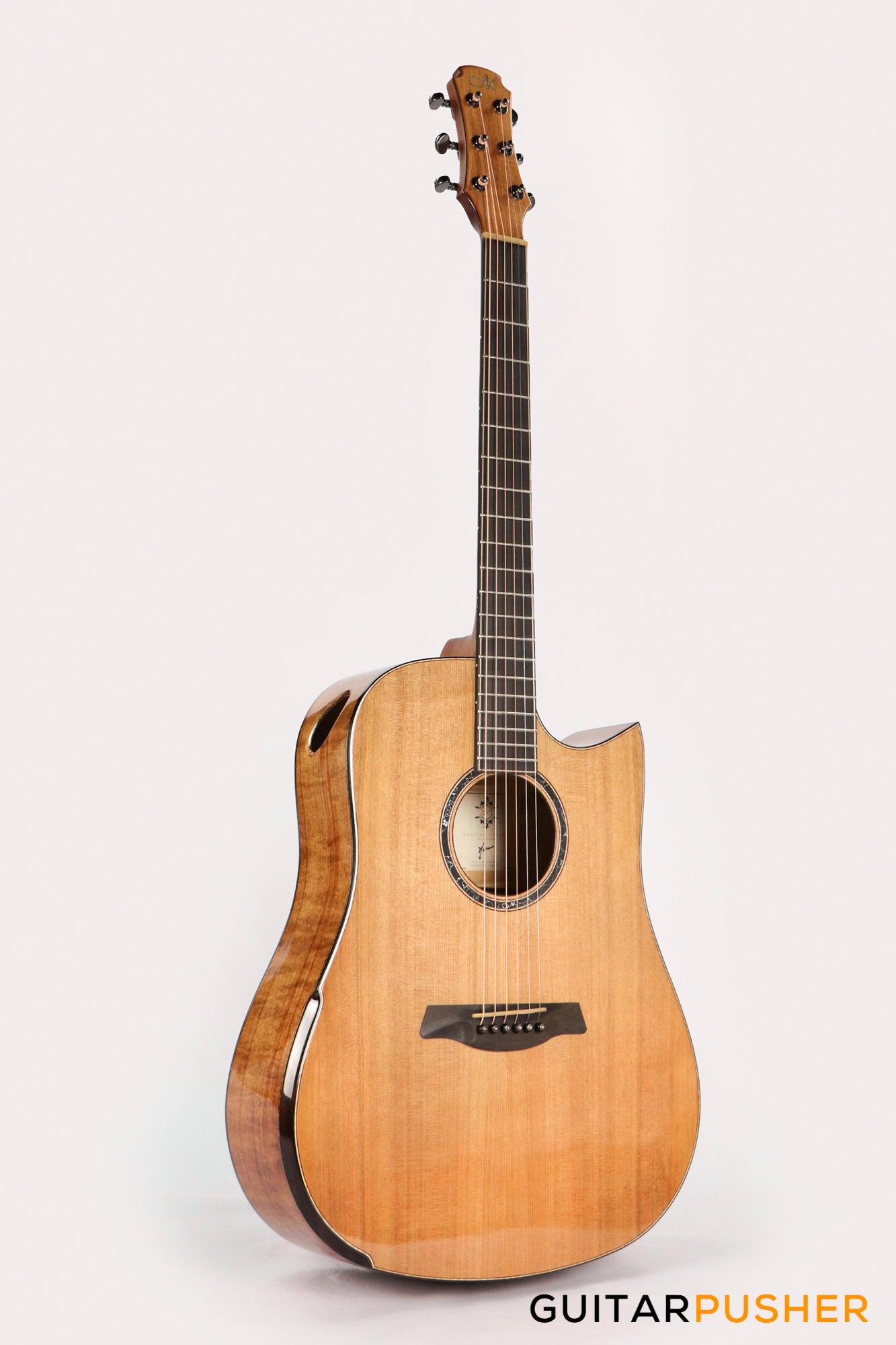 Maestro Original Series Rosetta-FM CSB C All-Solid Wood Western Red Cedar/Flamed Maple Acoustic Guitar