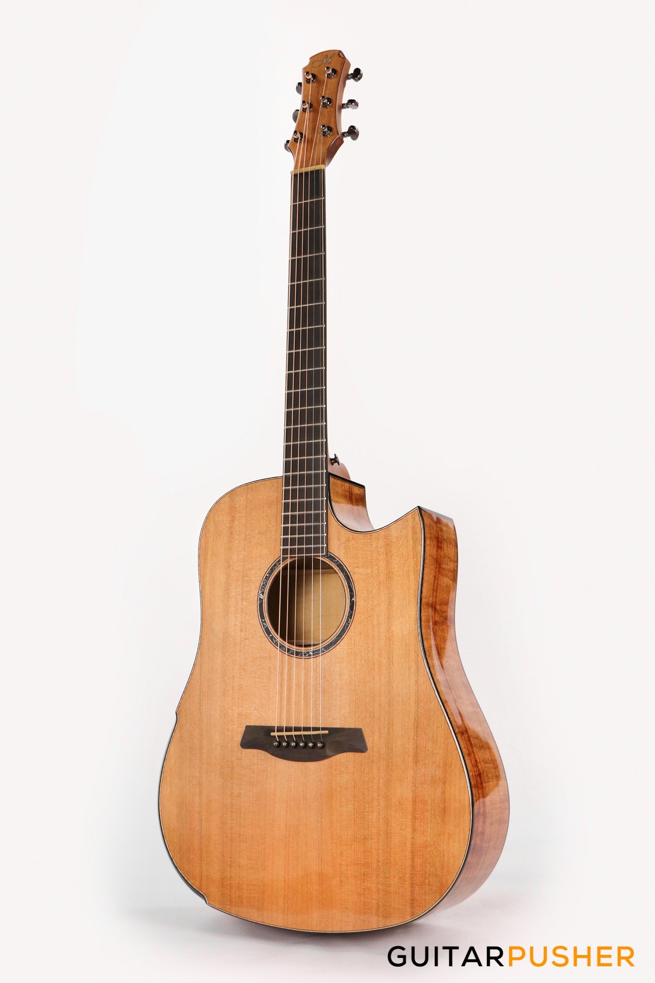 Maestro Original Series Rosetta-FM CSB C All-Solid Wood Western Red Cedar/Flamed Maple Acoustic Guitar