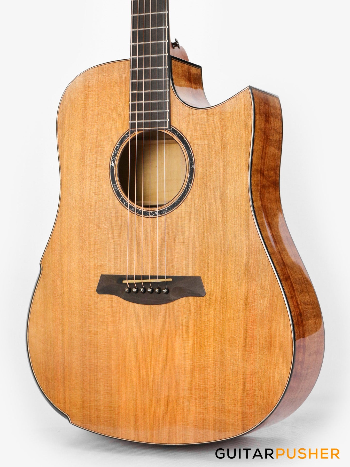 Maestro Original Series Rosetta-FM CSB C All-Solid Wood Western Red Cedar/Flamed Maple Acoustic Guitar