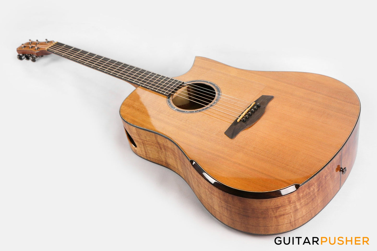 Maestro Original Series Rosetta-FM CSB C All-Solid Wood Western Red Cedar/Flamed Maple Acoustic Guitar