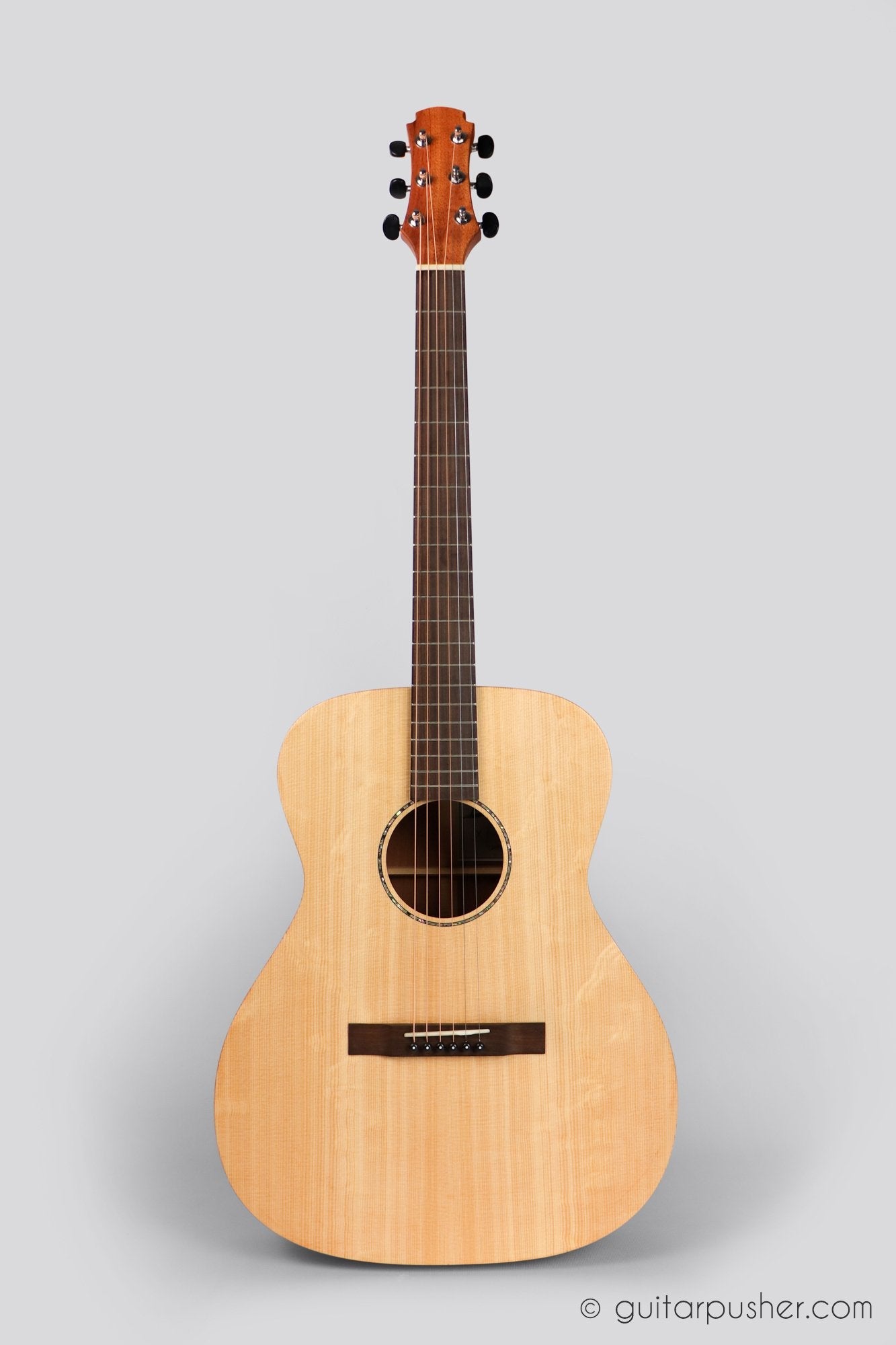 Maestro Project X X1-V1 All Solid Sitka Spruce/Mahogany OM Acoustic Guitar w/ Case - GuitarPusher