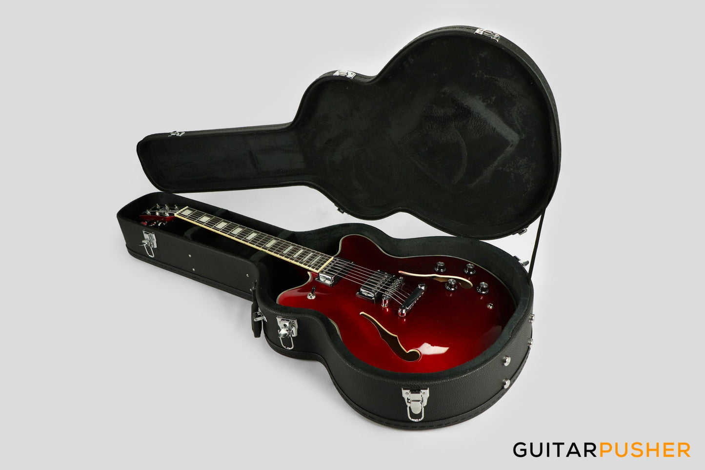 G-Craft HC-030 Black hard case for Full Hollow (works on Semi Hollow but need spacers)