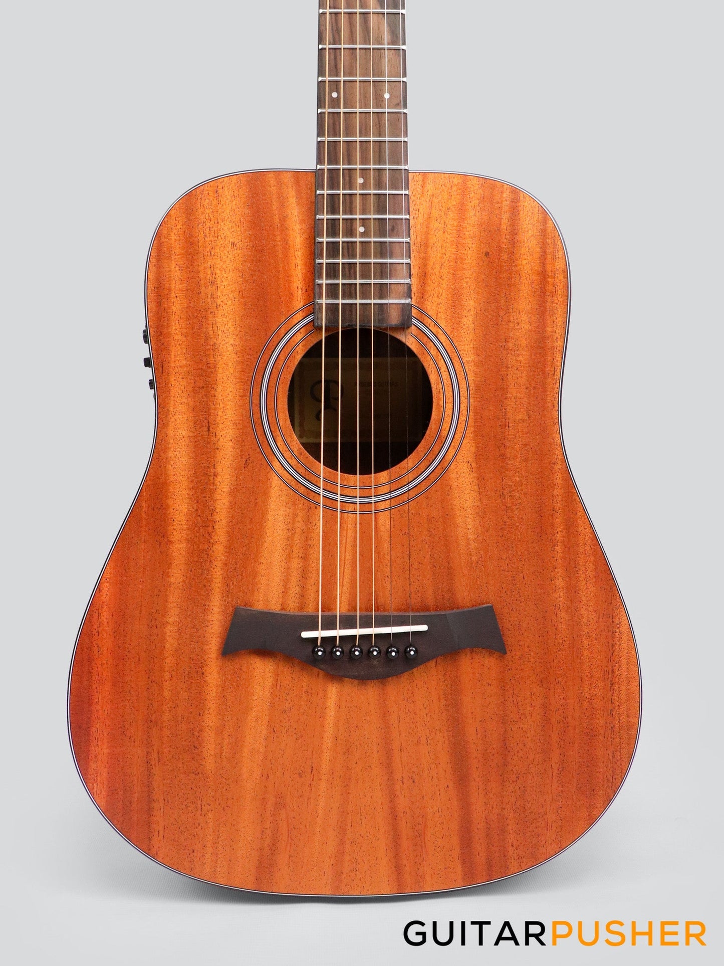 Phoebus Progeny Baby-10NE Mini Dreadnought 3/4 All-Mahogany Acoustic-Electric Guitar w/ Gig Bag