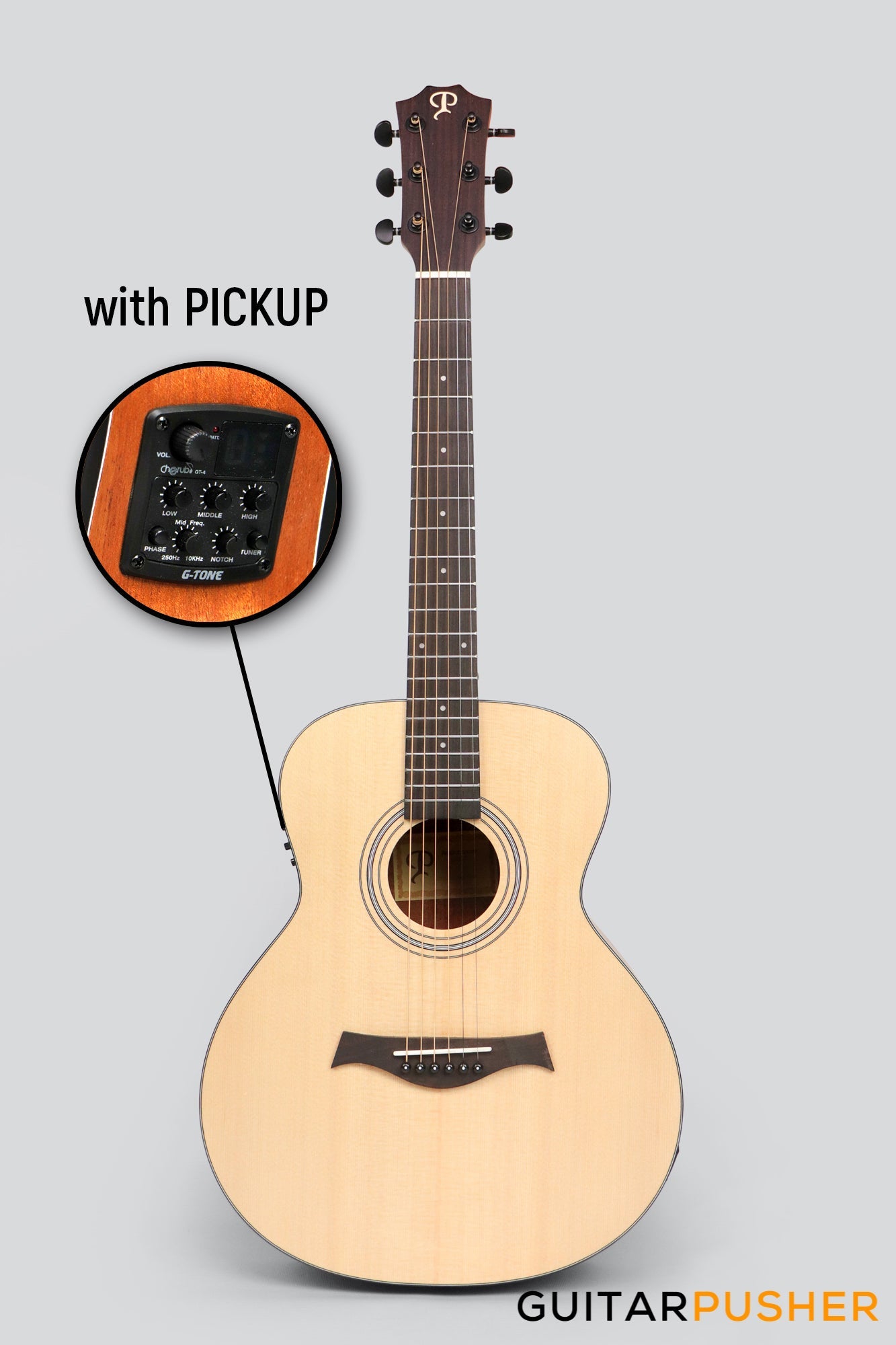 Phoebus Progeny Baby-15GSe GS Mini Acoustic-Electric Guitar w/ Gig Bag