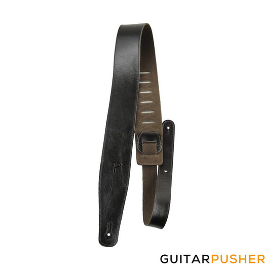 Perri's Leather Africa Collection 2.5" Top Grain Italian Leather Guitar Strap w/ Super Soft Suede Backing