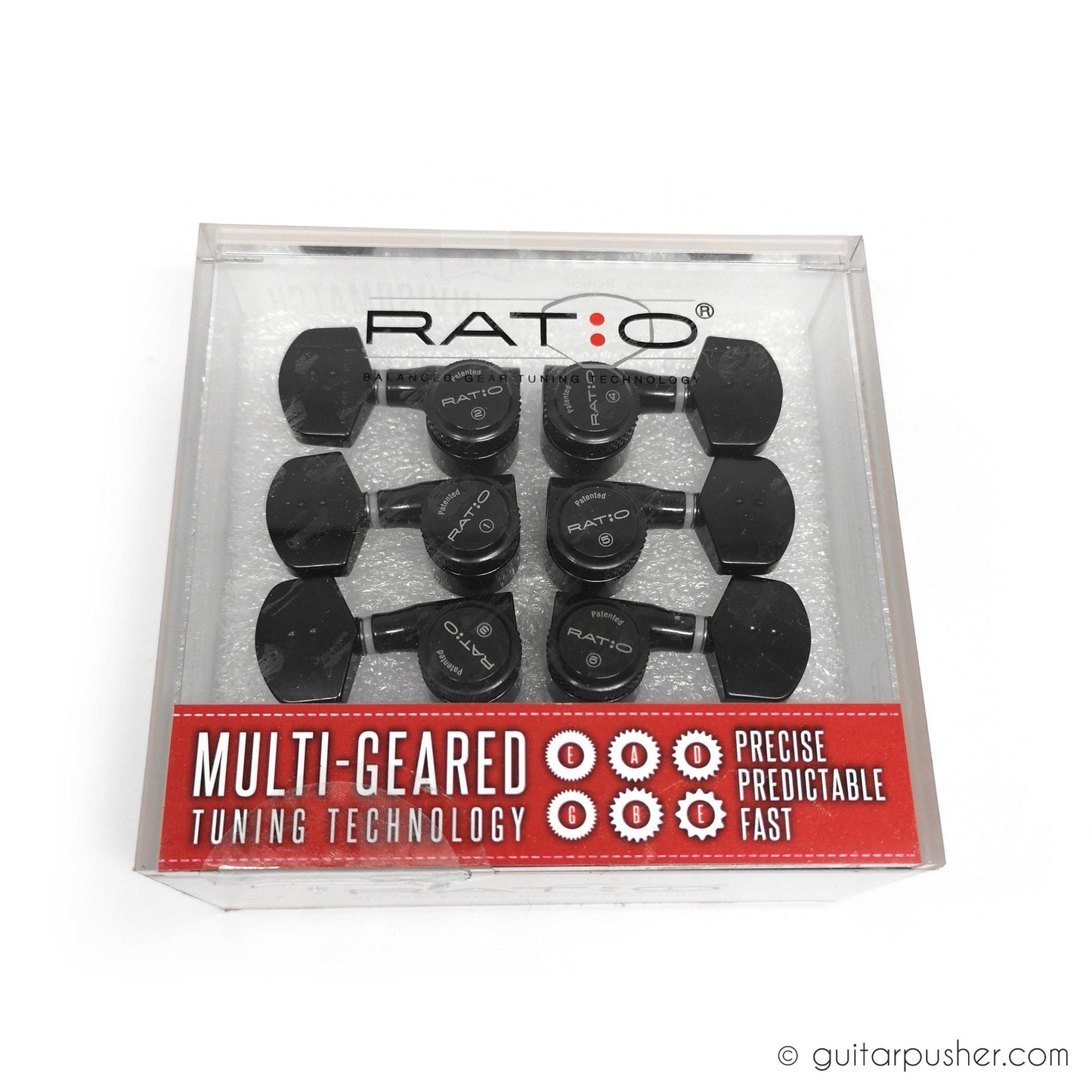 Graphtech RATIO Electric Locking 3+3 Contemporary Black 2 Pin PRL-8311-B0