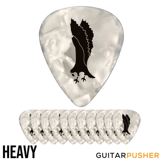 PRS White Celluloid Pearloid Picks (12 pcs.)