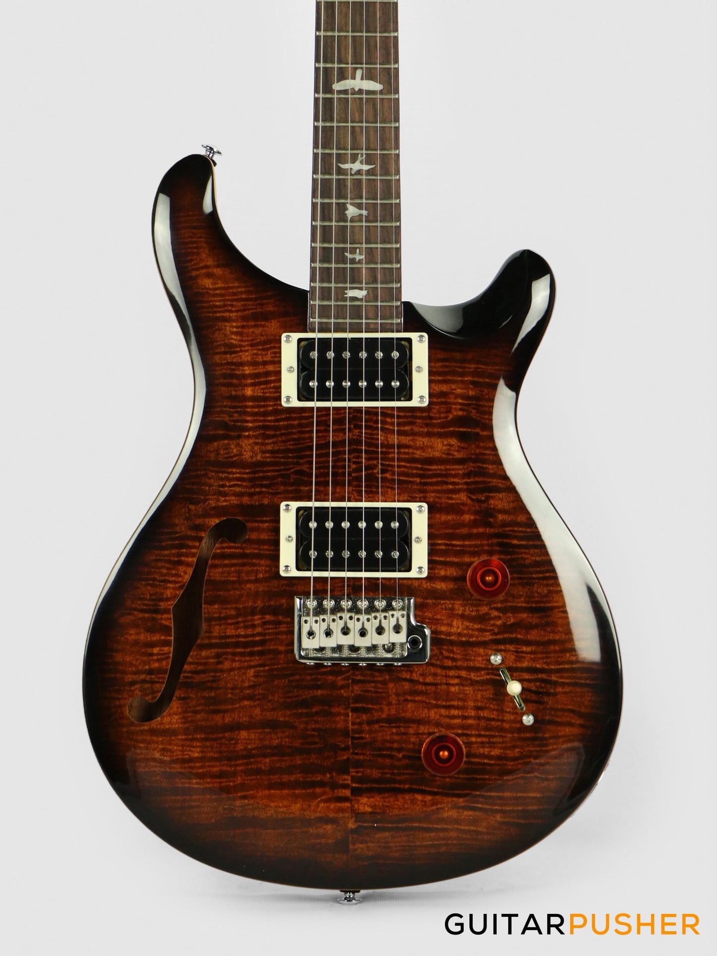 PRS Guitars SE Custom 22 Semi-Hollow Electric Guitar (Black Gold Burst)