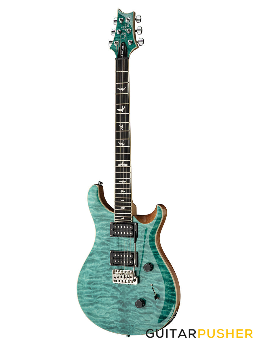 PRS Guitars SE Custom 24 Quilt Electric Guitar (Turquoise)