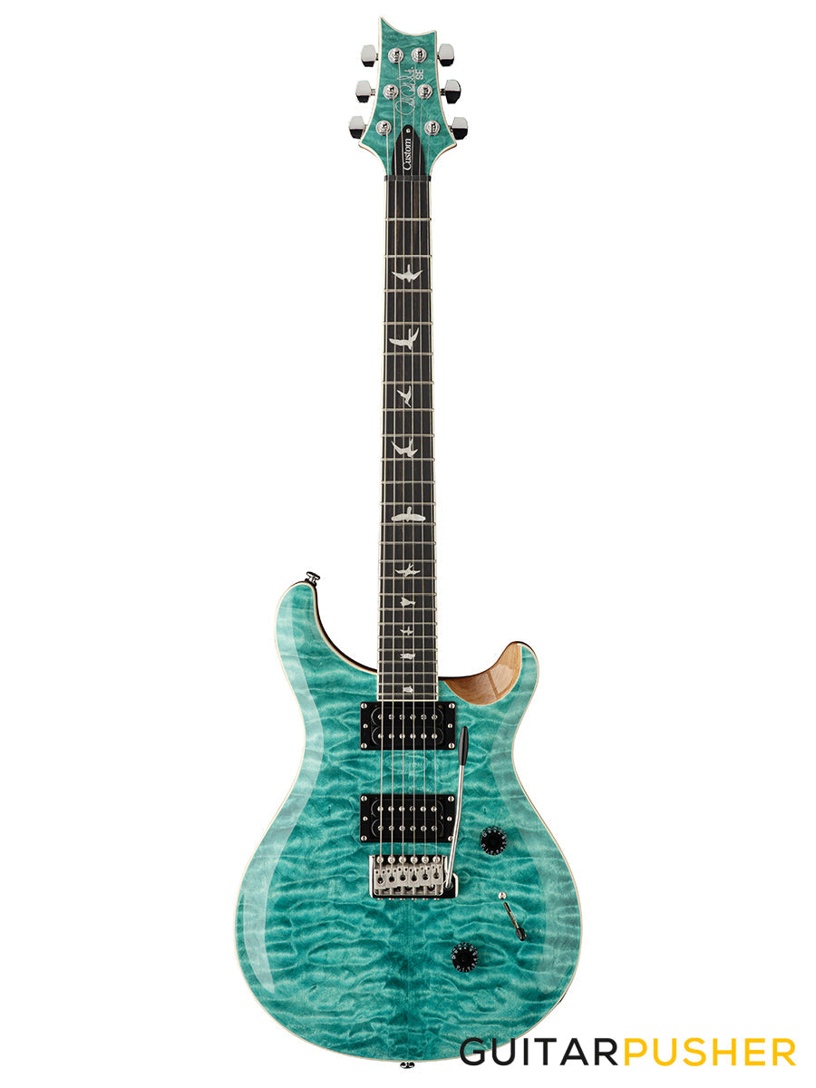 PRS Guitars SE Custom 24 Quilt Electric Guitar (Turquoise)