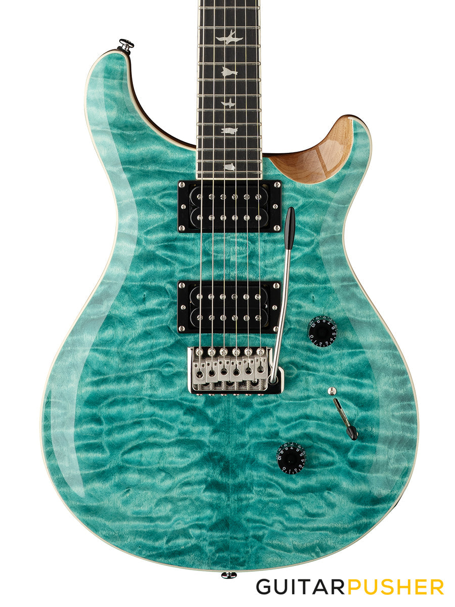 PRS Guitars SE Custom 24 Quilt Electric Guitar (Turquoise)