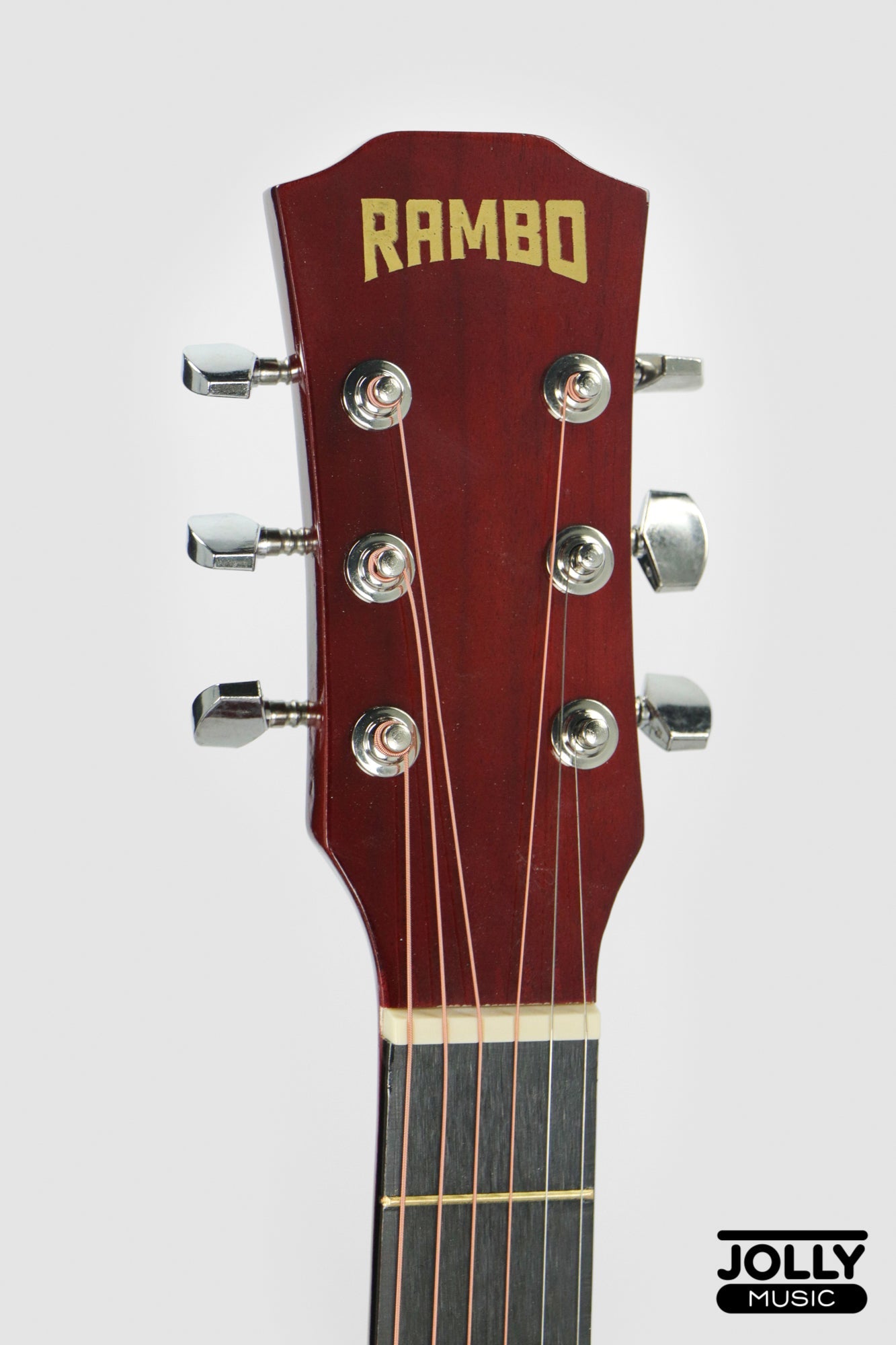 Rambo 38" Guitar K-38LT Truss Rod w/ Case, 3 Picks, Tuner, Capo - Sunburst