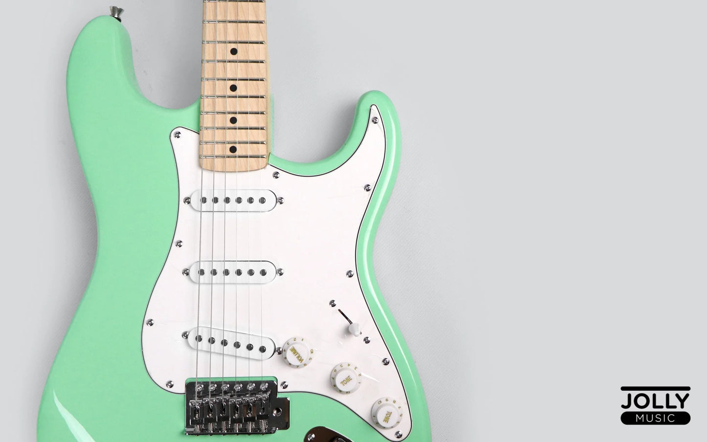 JCraft S-1 S-Style Electric Guitar with Gigbag - Surf Green