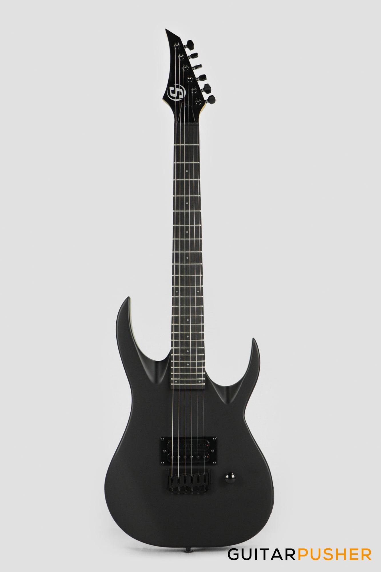 S by Solar AB4.61MC-E Carbon Black Short Scale Electric Guitar