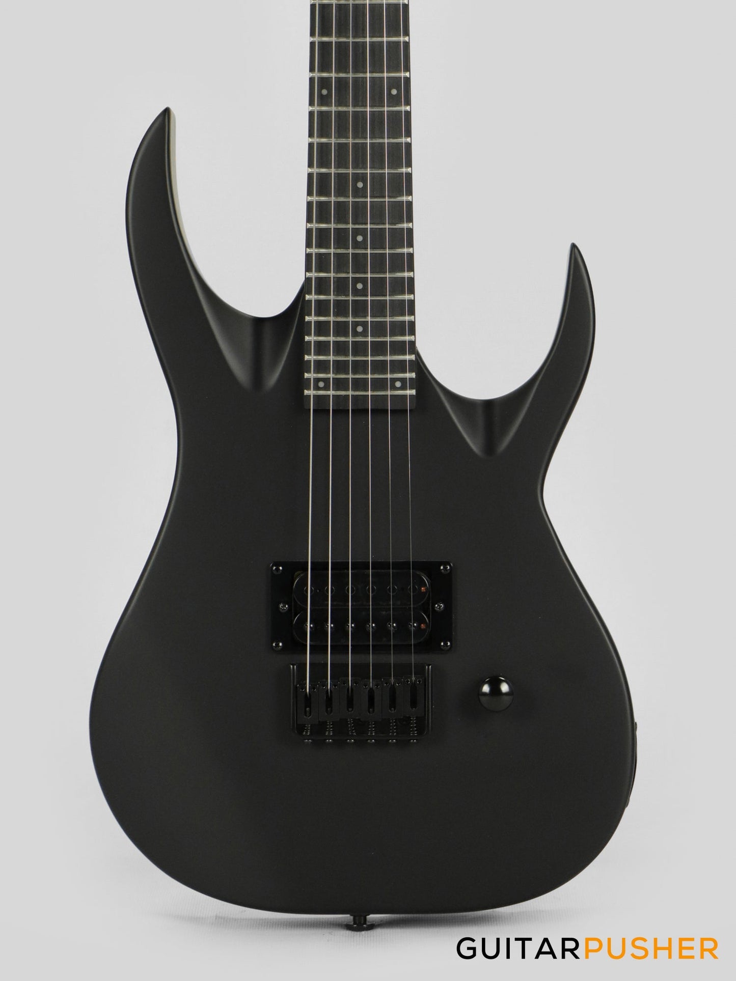 S by Solar AB4.61MC-E Carbon Black Short Scale Electric Guitar